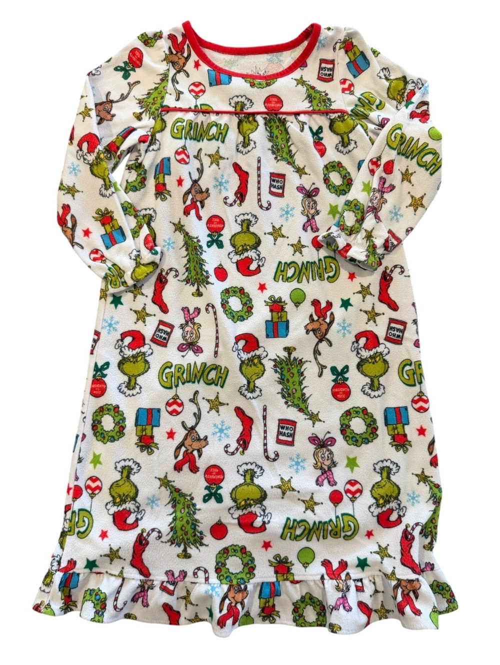 Dr. Seuss The Grinch 4T Long Sleeve Nightgown Pajamas